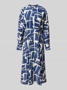 B.Young Midikleid mit Stehkragen Modell 'Ihamma' in Marine, Größe 40