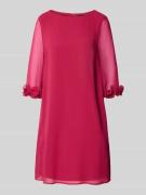 Vera Mont Cocktailkleid mit 3/4-Arm in Kirsche, Größe 36