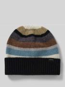 PAUL SMITH Beanie mit Label-Detail in Mittelbraun Mel, Größe 1