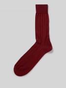 PAUL SMITH Socken mit geripptem Abschluss in Bordeaux, Größe 40-46