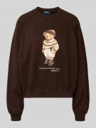 Polo Ralph Lauren Sweatshirt mit Motiv-Print und Rundhalsausschnitt in...