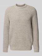 Barbour Regular Fit Strickpullover aus reiner Wolle in Hellgrau, Größe...