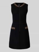 Marc Cain Minikleid mit kurzem Reißverschluss in Black, Größe 34