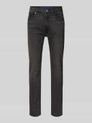 Hugo Blue Slim Fit Jeans aus Baumwoll-Mix Modell 'ASH' in Dunkelgrau, ...