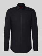 HUGO Slim Fit Businesshemd aus reiner Baumwolle Modell 'KEIDI' in Blac...