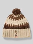 Polo Ralph Lauren Beanie aus Baumwoll-Mix in Strick-Optik Modell 'COLO...