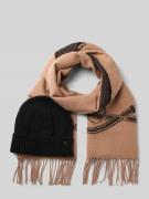 Lauren Ralph Lauren Schal und Mütze mit Woll-Anteil 'Box Set' in Camel...