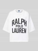 Polo Ralph Lauren Oversized T-Shirt mit Label-Print in Weiss, Größe L