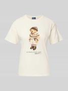 Polo Ralph Lauren T-Shirt mit Motiv-Print und Rundhalsausschnitt in Of...