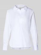 ETERNA Regular Fit Bluse mit V-Ausschnitt in Weiss, Größe 42