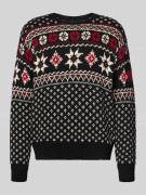 Polo Ralph Lauren Strickpullover im Allover-Look mit Rundhalsausschnit...