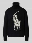 Polo Ralph Lauren Rollkragenpullover aus Wolle mit Motiv in BLACK, Grö...