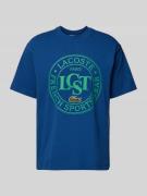 Lacoste T-Shirt mit Rundhalsausschnitt in Blau, Größe XS