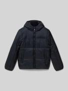 CHAMPION Steppjacke mit Kapuze und Logo-Print in Black, Größe 128