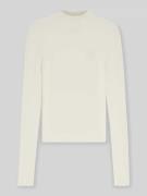 Hugo Blue Slim Fit Strickpullover aus geripptem Viskose-Mix Modell 'SA...