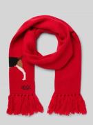 Lauren Ralph Lauren Schal aus Woll-Mix Modell 'Dog' in Rot, Größe 1