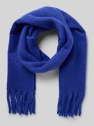 Pieces Schal mit langen Fransen Modell 'NIKITA' in Royal, Größe 1