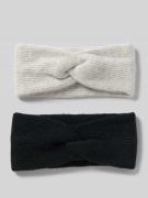 Pieces Stirnband im 2er-Pack Modell 'BENILLA' in Hellgrau, Größe 1