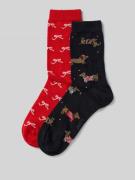 Jake*s Casual Socken im Allover-Look im 2er-Pack in Dunkelblau, Größe ...