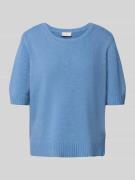 Milano Italy Relaxed Fit Strickpullover aus Woll-Mix mit Kaschmir-Ante...