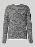 Tom Tailor Denim Regular Fit Strickpullover aus Baumwoll-Mix in Black,...