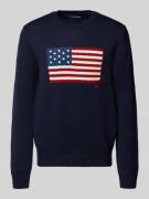 Polo Ralph Lauren Strickpullover mit Motiv-Print in Dunkelblau, Größe ...