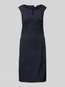 ROBE LÉGÈRE Knielanges Kleid mit Eingrifftaschen in Marine, Größe 44