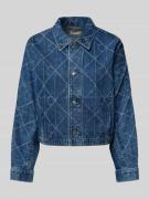 Calvin Klein Jeans Jeansjacke mit Umlegekragen und Knopfleiste in Blau...