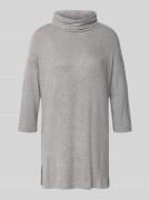 Soyaconcept Longsleeve mit Rollkragen Modell 'Biara' in Mittelgrau Mel...