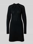 BOSS Ausgestelltes Strickkleid aus Viskose-Mix Modell 'FUCCIA' in Blac...