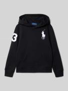 Polo Ralph Lauren Teens Hoodie mit Logo-Stitching in Black, Größe S