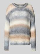 Milano Italy Strickpullover aus Woll-Mix mit Rundhalsausschnitt in Off...