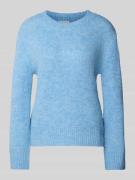 Tom Tailor Regular Fit Strickpullover mit Woll-Anteil in Hellblau, Grö...