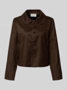 Neo Noir Regular Fit Blazer in Leder-Optik Modell 'Nilo' in Dunkelbrau...