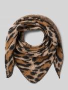 Soyaconcept Schal mit Allover-Animal-Print Modell 'Viri' in Schoko, Gr...