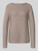 Marc O'Polo Regular Fit Strickpullover aus reiner Baumwolle in Stein, ...