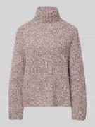 Drykorn Strickpullover mit geripptem Stehkragen Modell 'VARISA' in Dun...