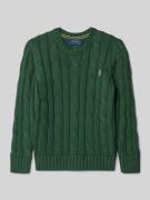 Polo Ralph Lauren Teens Strickpullover mit gerippten Abschlüssen in Gr...