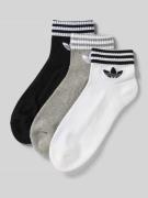 adidas Originals Socken mit Label-Print im 3er-Pack in Weiss, Größe 39...