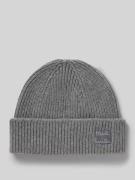 PAUL SMITH Beanie aus Woll-Kaschmir-Mix in Mittelgrau Melange, Größe 1
