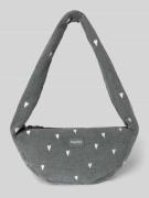 STUDIO NOOS Umhängetasche mit Label-Detail in Mittelgrau, Größe 1