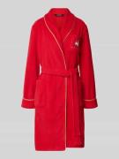 Lauren Ralph Lauren Bademantel mit Label-Stitching in Rot, Größe S