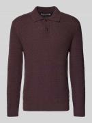 Samsøe Samsøe Strickpullover aus Woll-Mix mit Polokragen Modell 'CAIDE...