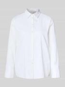 Milano Italy Hemdbluse mit Knopfleiste in Weiss, Größe 36