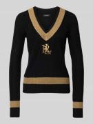 Lauren Ralph Lauren Strickpullover mit Label-Stitching Modell 'MEREN' ...