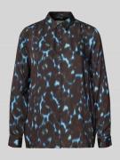 Milano Italy Regular Fit Bluse aus Viskose mit Knopfleiste in Schoko, ...