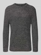 Tom Tailor Denim Relaxed Fit Strickpullover aus Baumwoll-Mix in Anthra...