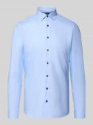 OLYMP No. Six Super Slim Fit Businesshemd aus Baumwoll-Mix in Bleu, Gr...