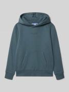 Jack & Jones Hoodie mit Kapuze Modell 'KENJI' in Rauchblau, Größe 152