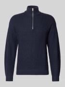 Jack & Jones Strickpullover mit Reißverschluss Modell 'KAITO' in Marin...